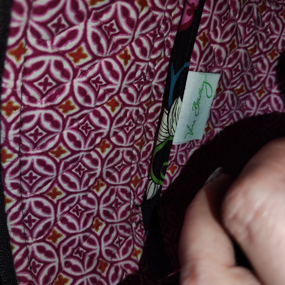 Vera Bradley Pink and Brown Floral Shoulder Bag - Picture 9 of 9